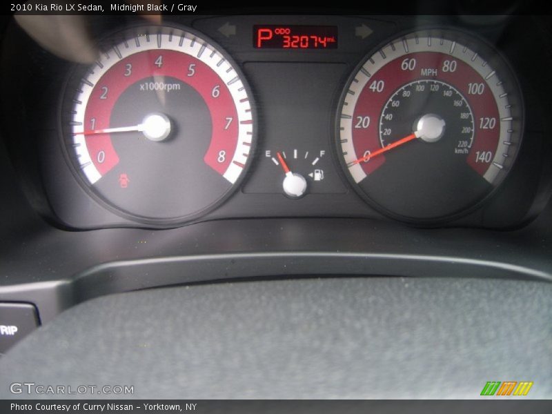 Midnight Black / Gray 2010 Kia Rio LX Sedan