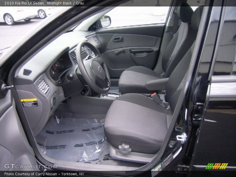 Midnight Black / Gray 2010 Kia Rio LX Sedan