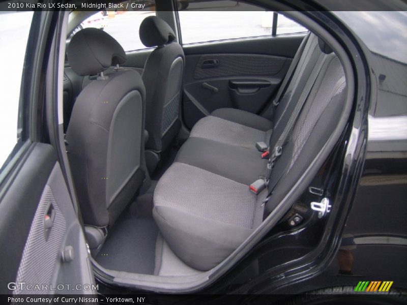 Midnight Black / Gray 2010 Kia Rio LX Sedan