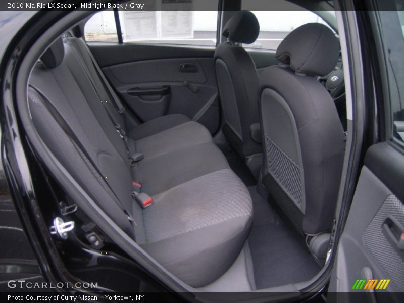 Midnight Black / Gray 2010 Kia Rio LX Sedan