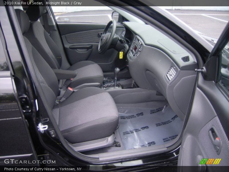 Midnight Black / Gray 2010 Kia Rio LX Sedan
