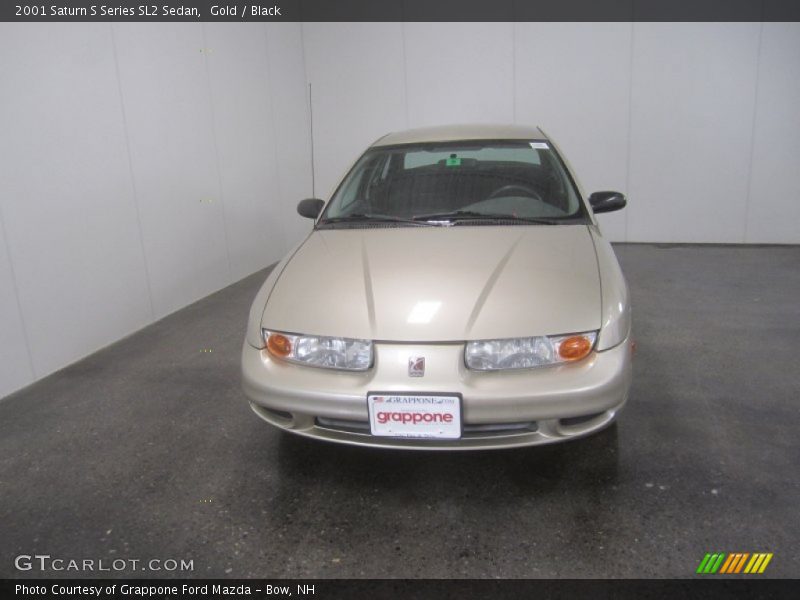 Gold / Black 2001 Saturn S Series SL2 Sedan