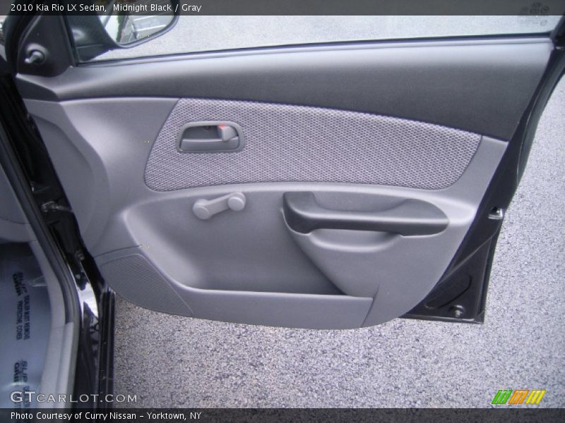 Midnight Black / Gray 2010 Kia Rio LX Sedan