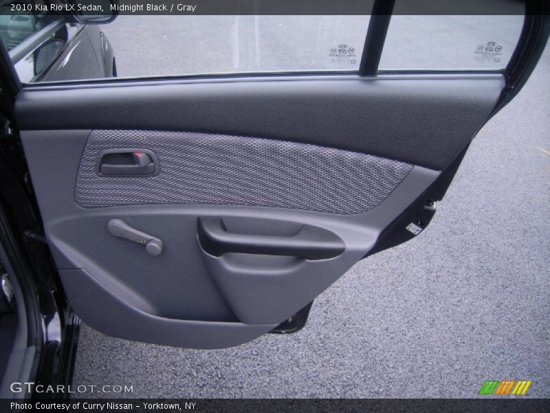 Midnight Black / Gray 2010 Kia Rio LX Sedan