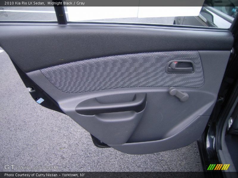 Midnight Black / Gray 2010 Kia Rio LX Sedan