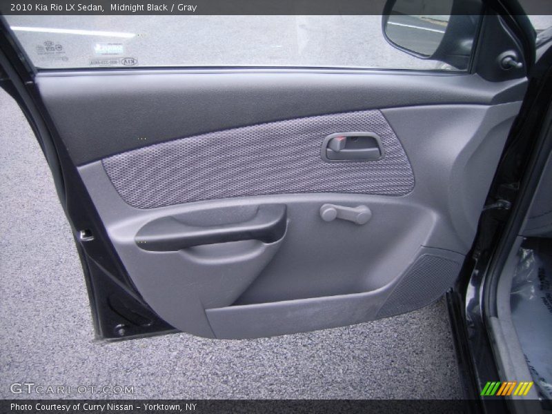 Midnight Black / Gray 2010 Kia Rio LX Sedan