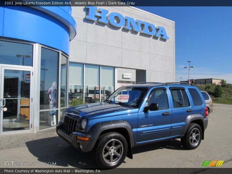 Atlantic Blue Pearl / Dark Slate Gray 2003 Jeep Liberty Freedom Edition 4x4