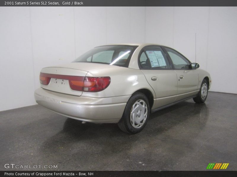 Gold / Black 2001 Saturn S Series SL2 Sedan