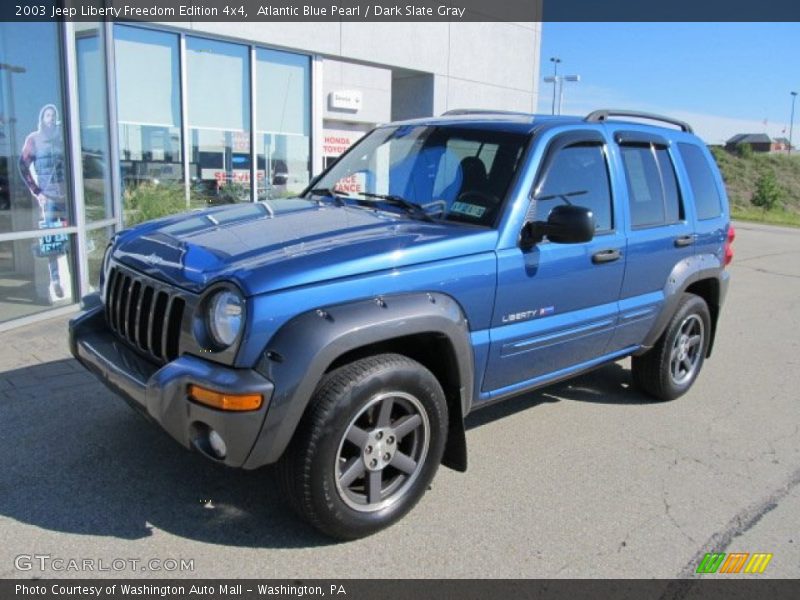 Atlantic Blue Pearl / Dark Slate Gray 2003 Jeep Liberty Freedom Edition 4x4