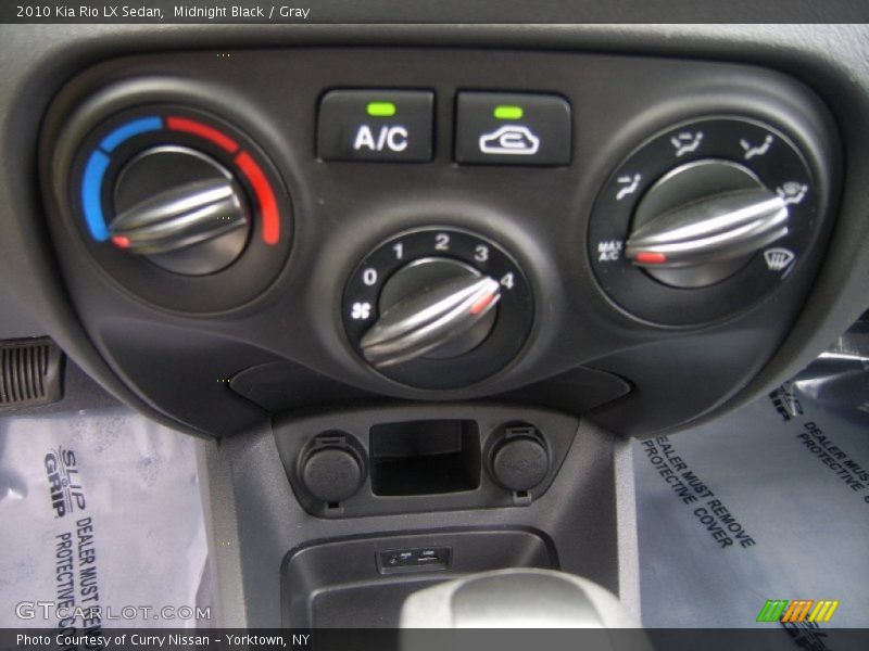 Midnight Black / Gray 2010 Kia Rio LX Sedan