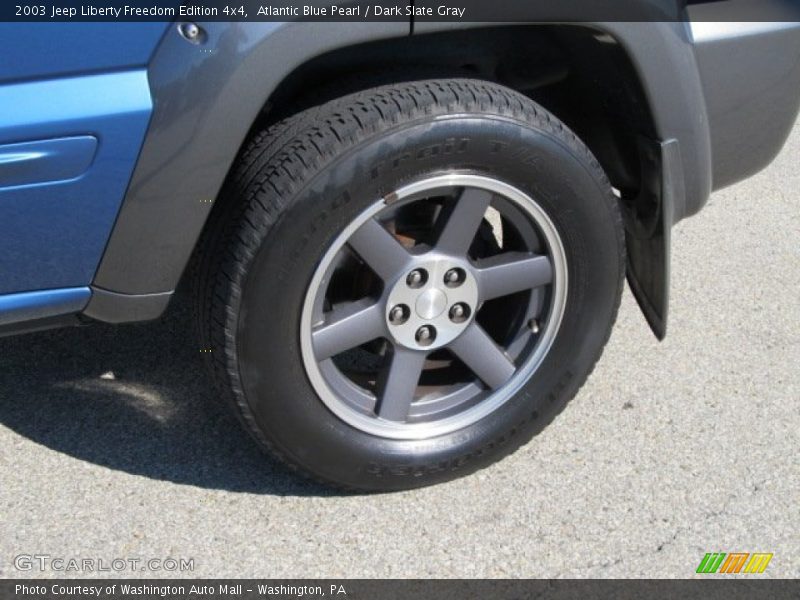 Atlantic Blue Pearl / Dark Slate Gray 2003 Jeep Liberty Freedom Edition 4x4
