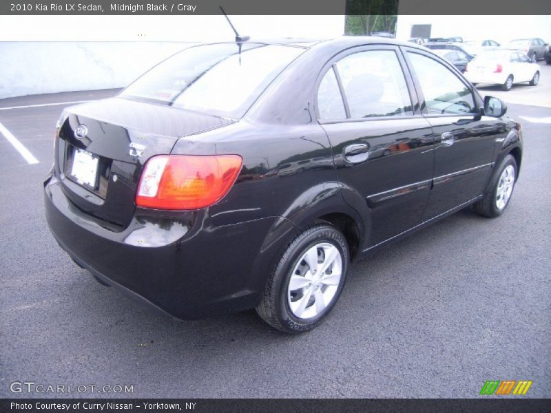 Midnight Black / Gray 2010 Kia Rio LX Sedan