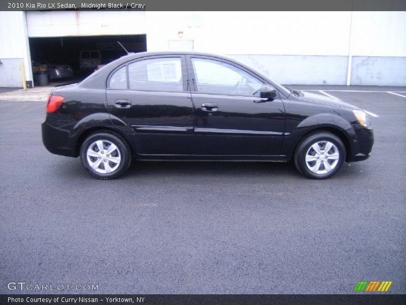 Midnight Black / Gray 2010 Kia Rio LX Sedan