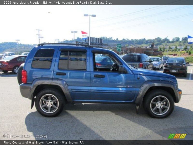 Atlantic Blue Pearl / Dark Slate Gray 2003 Jeep Liberty Freedom Edition 4x4