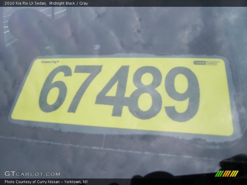 Midnight Black / Gray 2010 Kia Rio LX Sedan