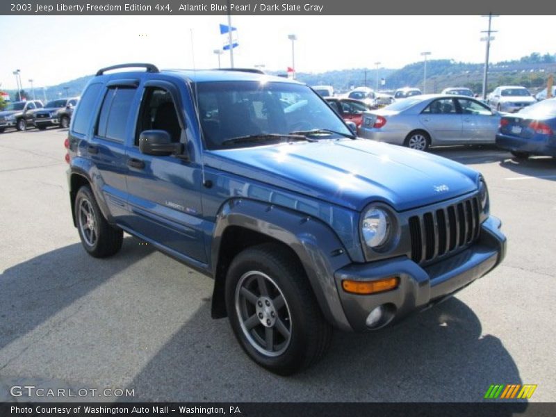 Atlantic Blue Pearl / Dark Slate Gray 2003 Jeep Liberty Freedom Edition 4x4