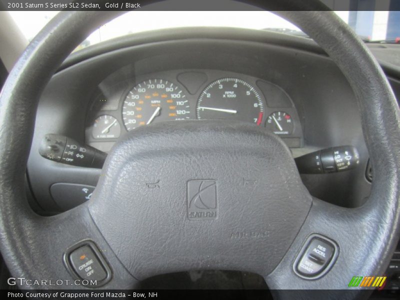Gold / Black 2001 Saturn S Series SL2 Sedan