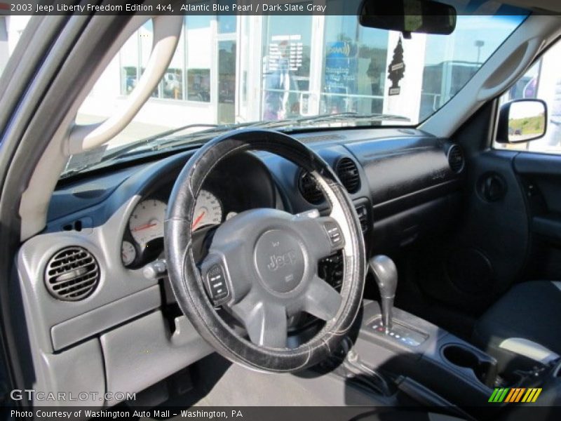 Atlantic Blue Pearl / Dark Slate Gray 2003 Jeep Liberty Freedom Edition 4x4