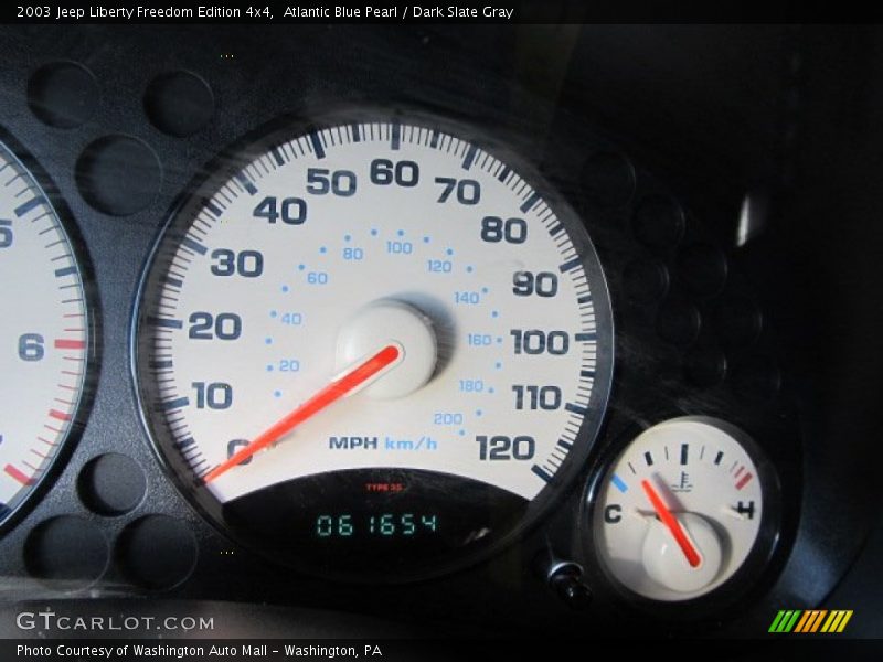 Atlantic Blue Pearl / Dark Slate Gray 2003 Jeep Liberty Freedom Edition 4x4