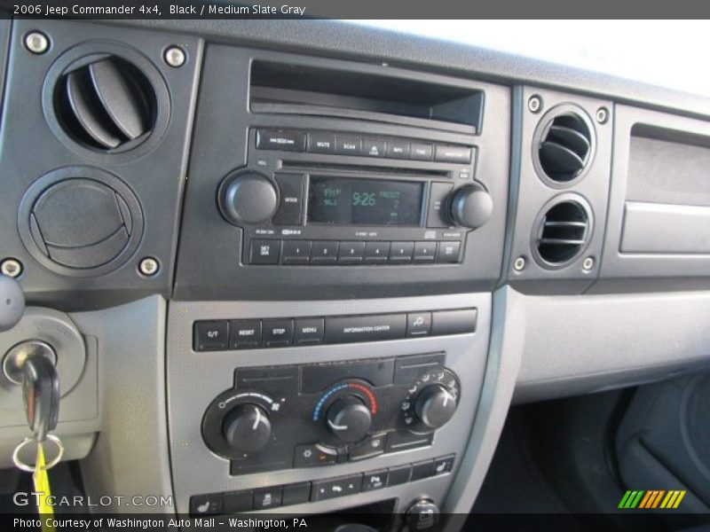 Black / Medium Slate Gray 2006 Jeep Commander 4x4