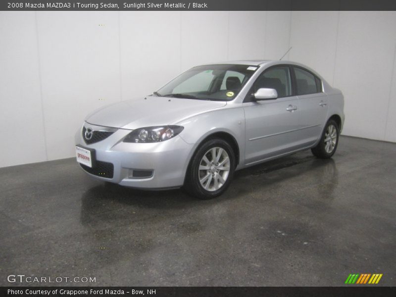 Sunlight Silver Metallic / Black 2008 Mazda MAZDA3 i Touring Sedan