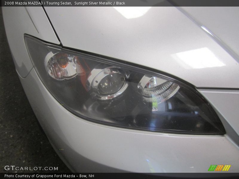 Sunlight Silver Metallic / Black 2008 Mazda MAZDA3 i Touring Sedan