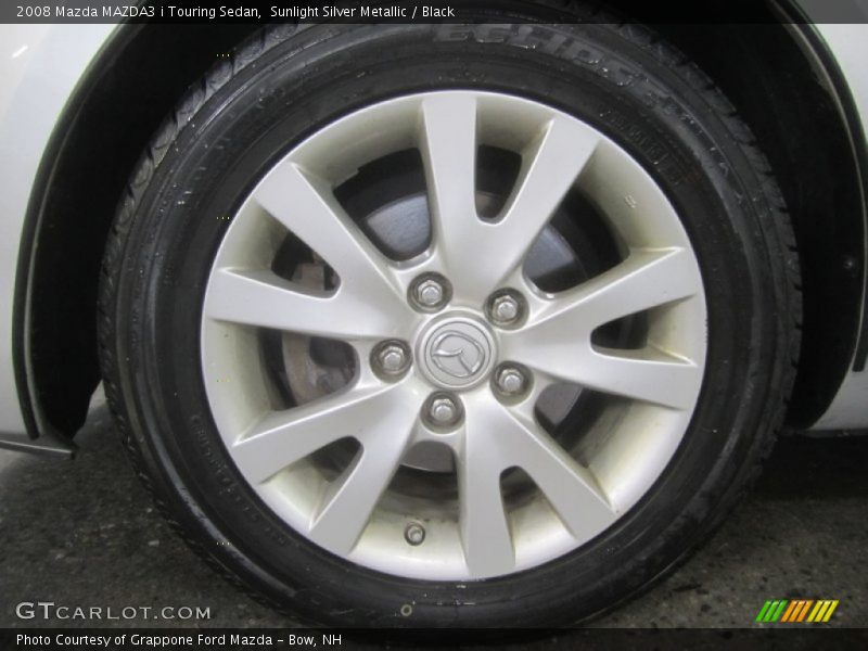 Sunlight Silver Metallic / Black 2008 Mazda MAZDA3 i Touring Sedan