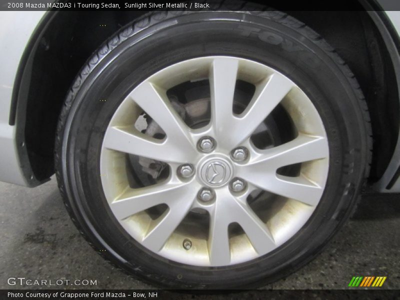 Sunlight Silver Metallic / Black 2008 Mazda MAZDA3 i Touring Sedan