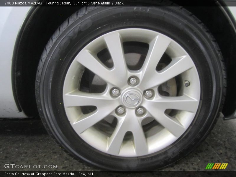 Sunlight Silver Metallic / Black 2008 Mazda MAZDA3 i Touring Sedan
