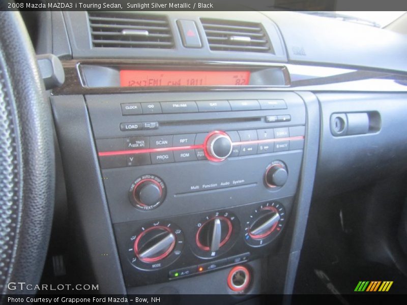 Sunlight Silver Metallic / Black 2008 Mazda MAZDA3 i Touring Sedan