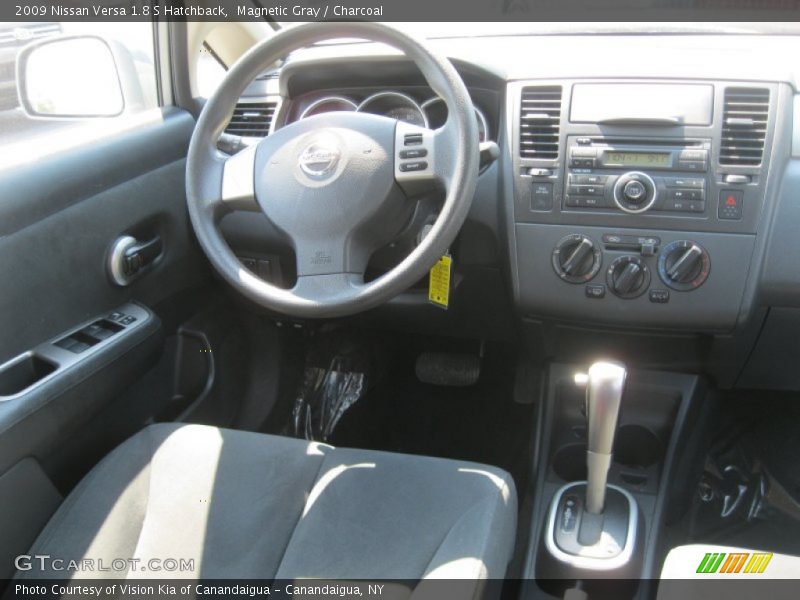 Magnetic Gray / Charcoal 2009 Nissan Versa 1.8 S Hatchback