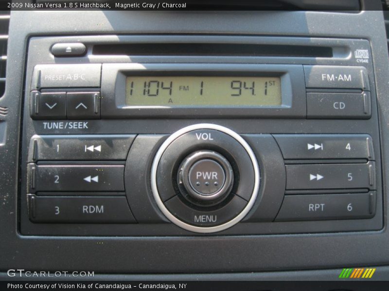 Magnetic Gray / Charcoal 2009 Nissan Versa 1.8 S Hatchback