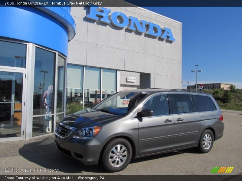 Nimbus Gray Metallic / Gray 2008 Honda Odyssey EX