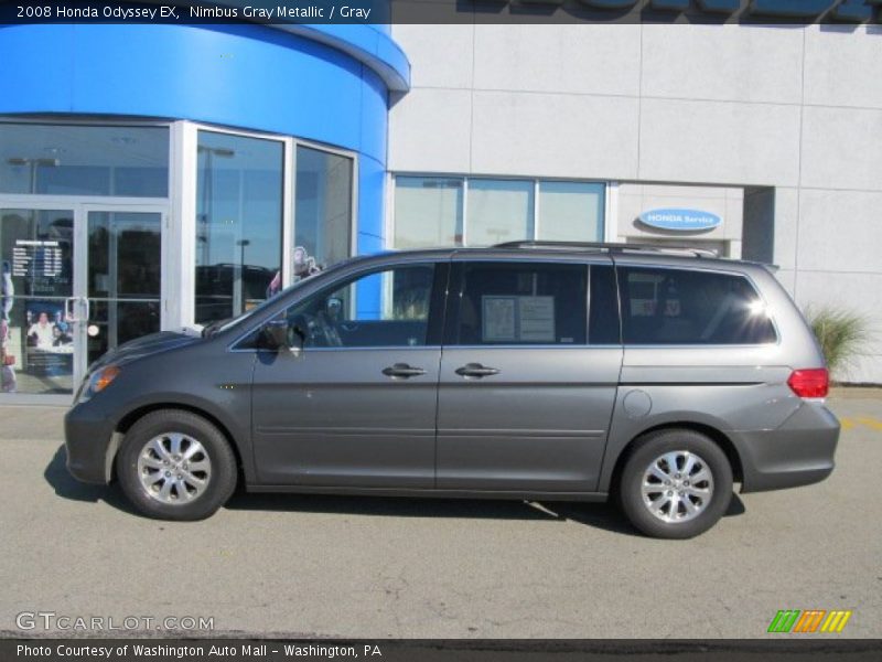 Nimbus Gray Metallic / Gray 2008 Honda Odyssey EX