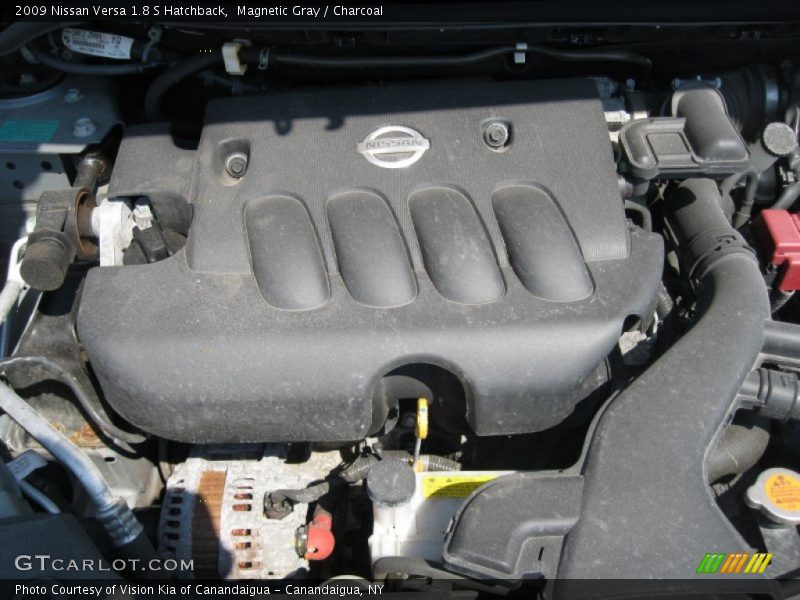 Magnetic Gray / Charcoal 2009 Nissan Versa 1.8 S Hatchback