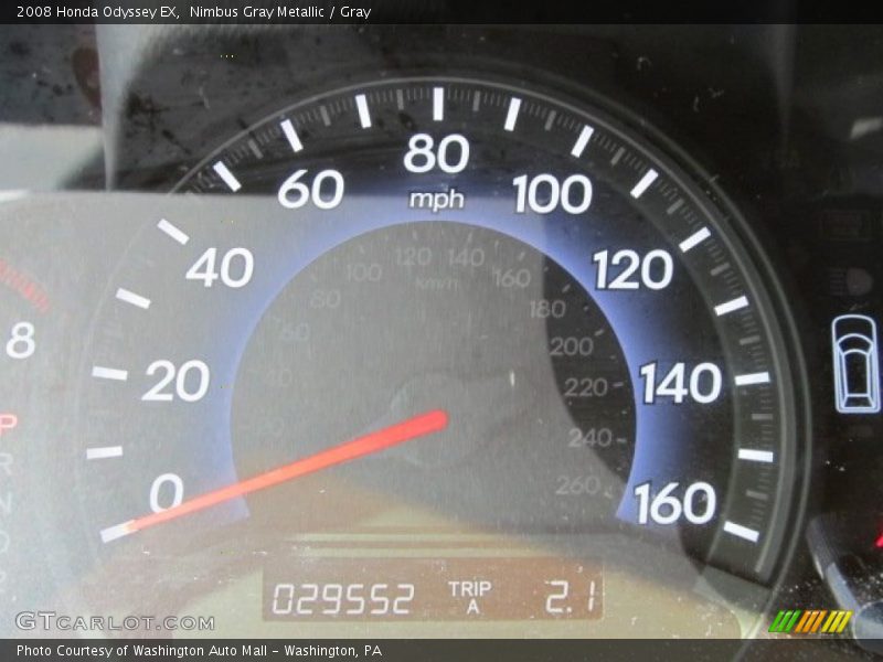 Nimbus Gray Metallic / Gray 2008 Honda Odyssey EX