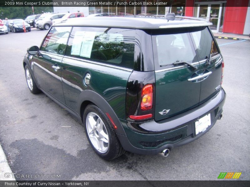 British Racing Green Metallic / Punch Carbon Black Leather 2009 Mini Cooper S Clubman