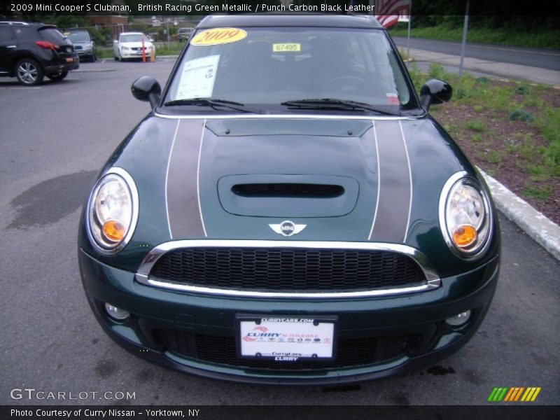 British Racing Green Metallic / Punch Carbon Black Leather 2009 Mini Cooper S Clubman