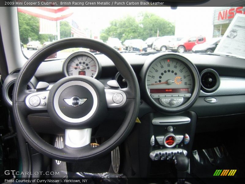 British Racing Green Metallic / Punch Carbon Black Leather 2009 Mini Cooper S Clubman