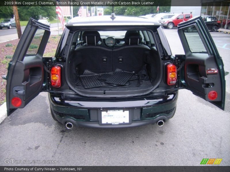 British Racing Green Metallic / Punch Carbon Black Leather 2009 Mini Cooper S Clubman