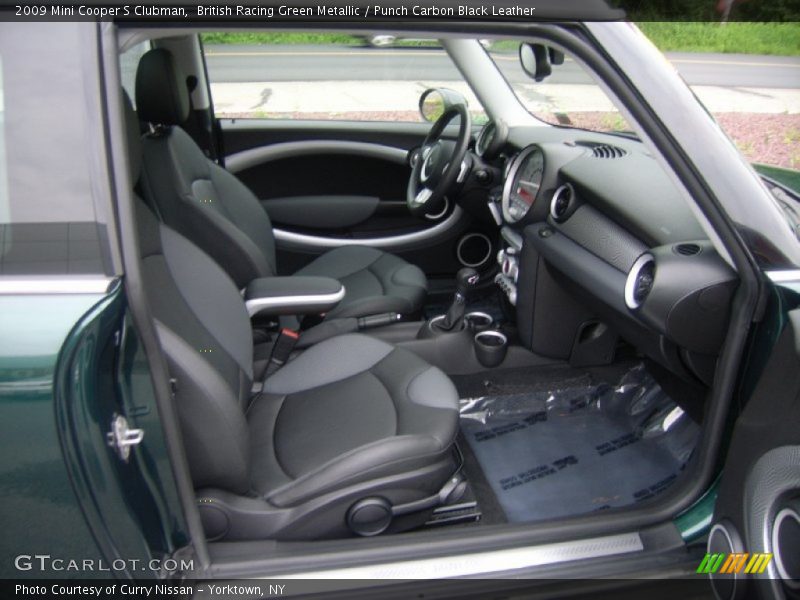 British Racing Green Metallic / Punch Carbon Black Leather 2009 Mini Cooper S Clubman