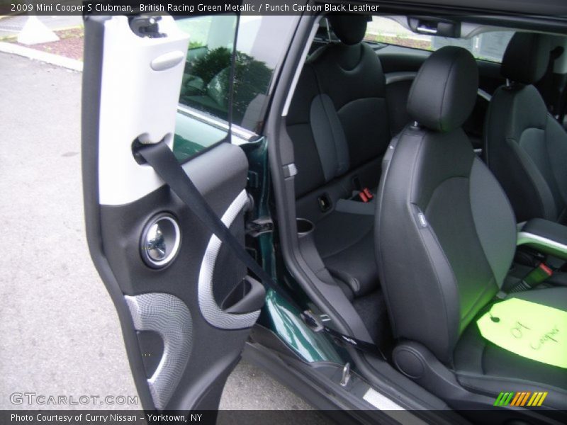 British Racing Green Metallic / Punch Carbon Black Leather 2009 Mini Cooper S Clubman