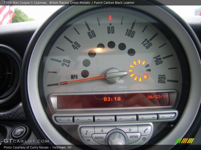 British Racing Green Metallic / Punch Carbon Black Leather 2009 Mini Cooper S Clubman