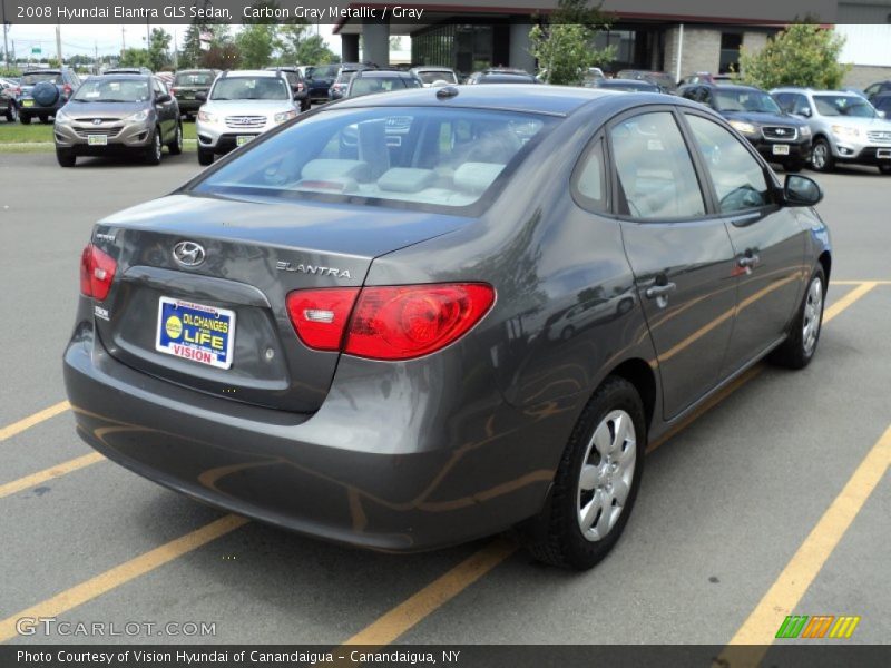 Carbon Gray Metallic / Gray 2008 Hyundai Elantra GLS Sedan