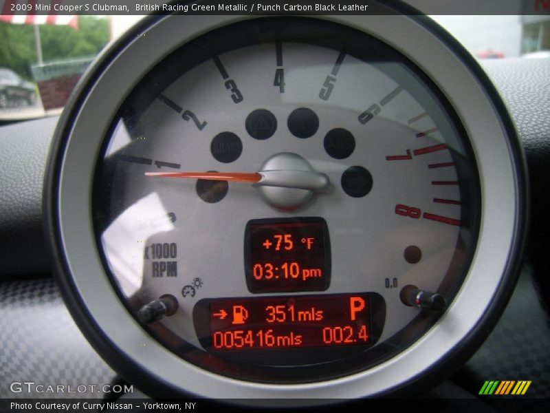 British Racing Green Metallic / Punch Carbon Black Leather 2009 Mini Cooper S Clubman