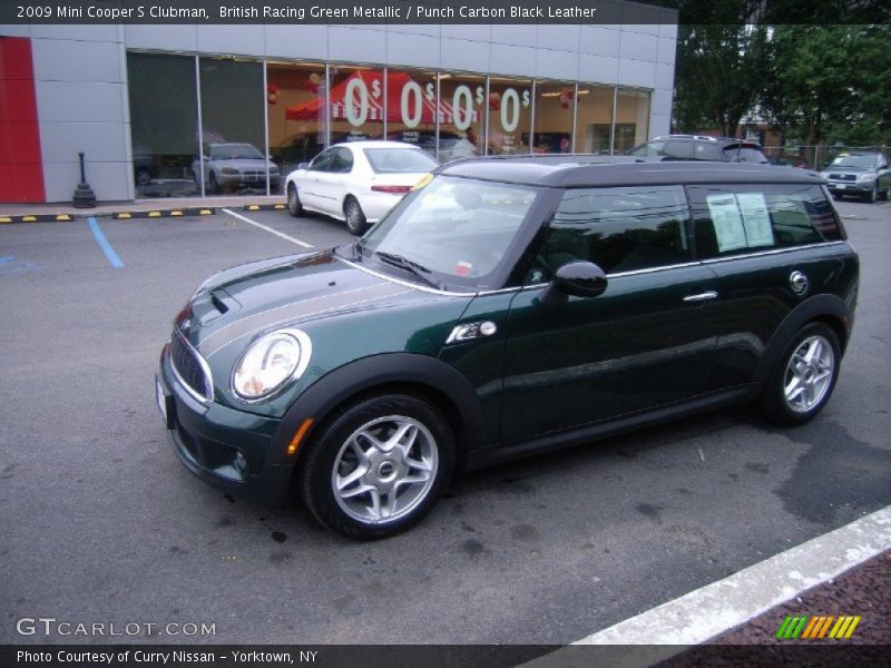 British Racing Green Metallic / Punch Carbon Black Leather 2009 Mini Cooper S Clubman