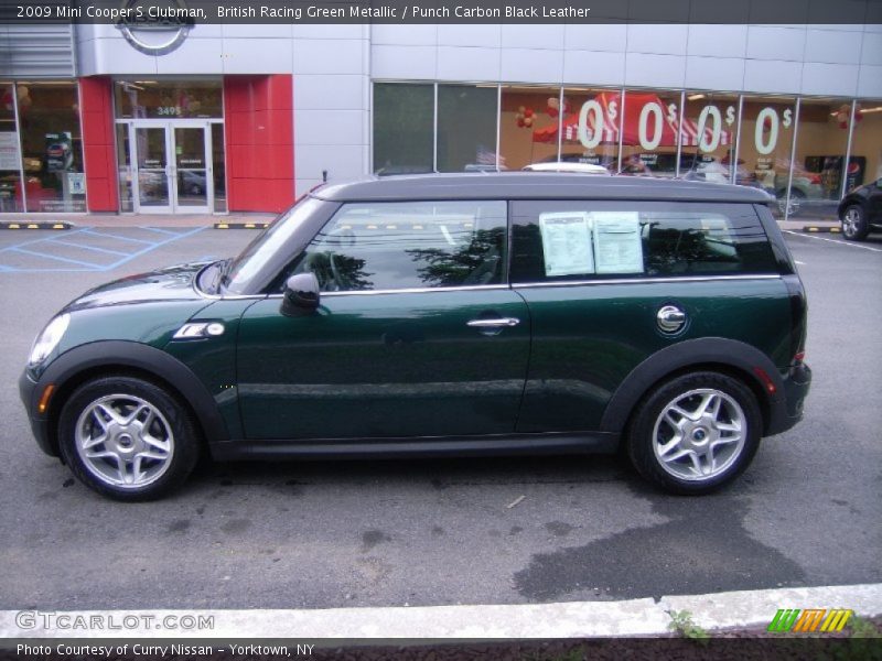 British Racing Green Metallic / Punch Carbon Black Leather 2009 Mini Cooper S Clubman