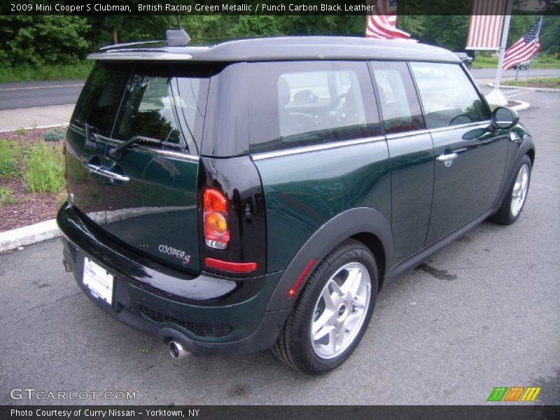 British Racing Green Metallic / Punch Carbon Black Leather 2009 Mini Cooper S Clubman