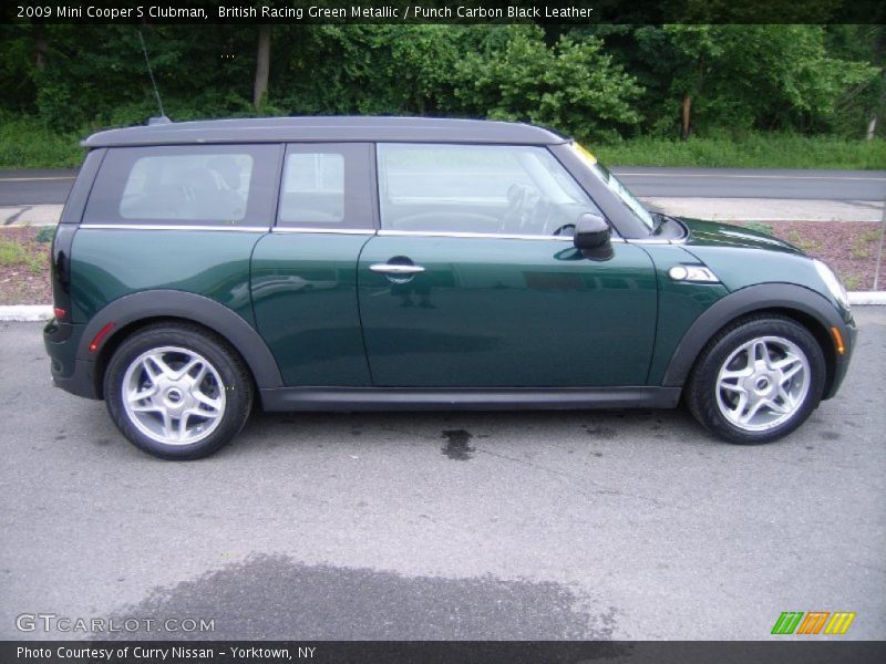 British Racing Green Metallic / Punch Carbon Black Leather 2009 Mini Cooper S Clubman