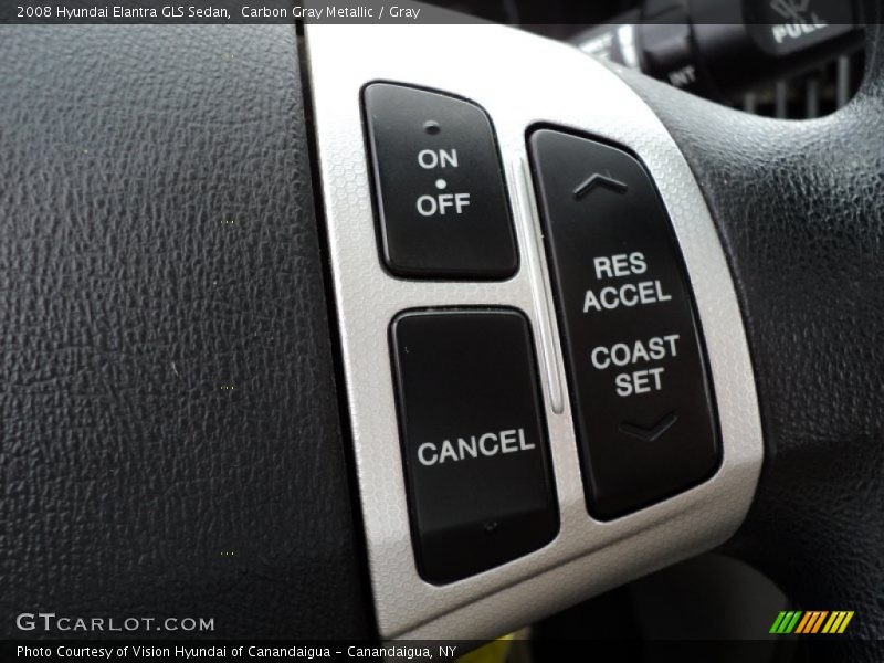 Carbon Gray Metallic / Gray 2008 Hyundai Elantra GLS Sedan